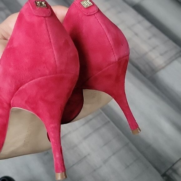 Ivanka Trump Suede Red Heels - Picture 5 of 5